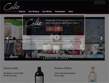 Tablet Screenshot of coliowinery.com